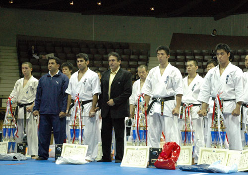 Призеры Чемпионата Японии по кекусинкан каратэ.