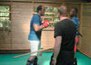 Francisco Filho kickboxing training .