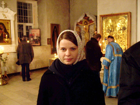 Елена Воробьева в монастыре