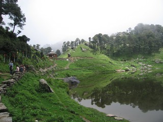 Озеро в Гималаях