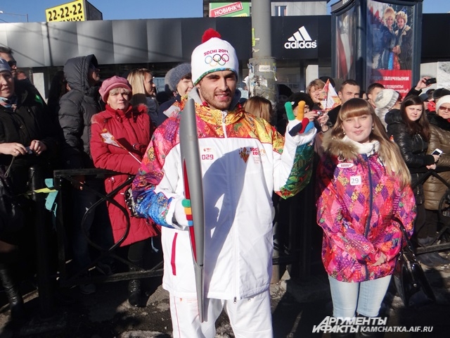 Годерзи Капанадзе принял участе в эстафете Олимпийского огня