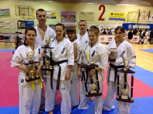 Российские призеры Чемпионата Испании по каратэ киокушинкай