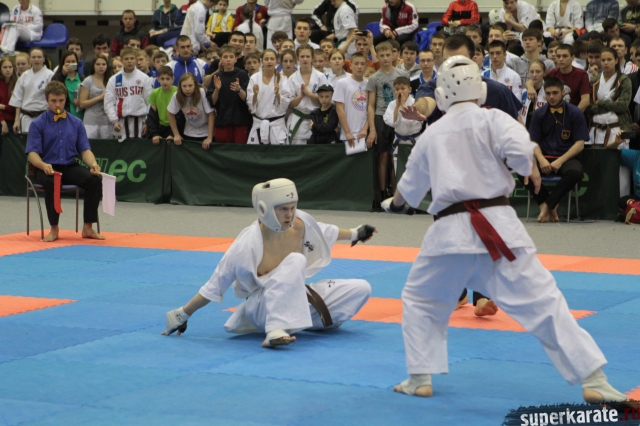 Финалы по каратэ киокушинкай у юношей 14-15 лет