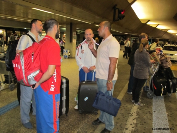 Франческо Филио встречал российскую делегацию в аэропорту Сан Паулу