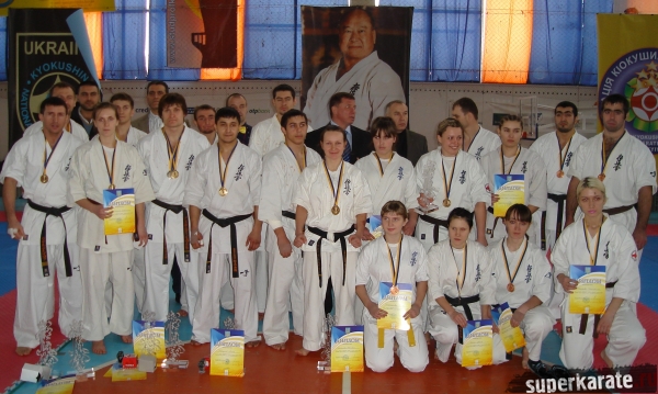 Призеры Чемпионата Украины по киокушинкай каратэ-до