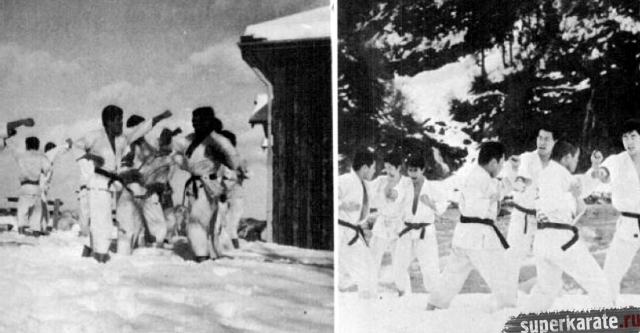 Киокушин - тренировки на снегу закаляют дух и тело