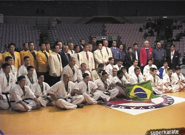 Участники Кубка Мира по киокушинкай в Бразилии