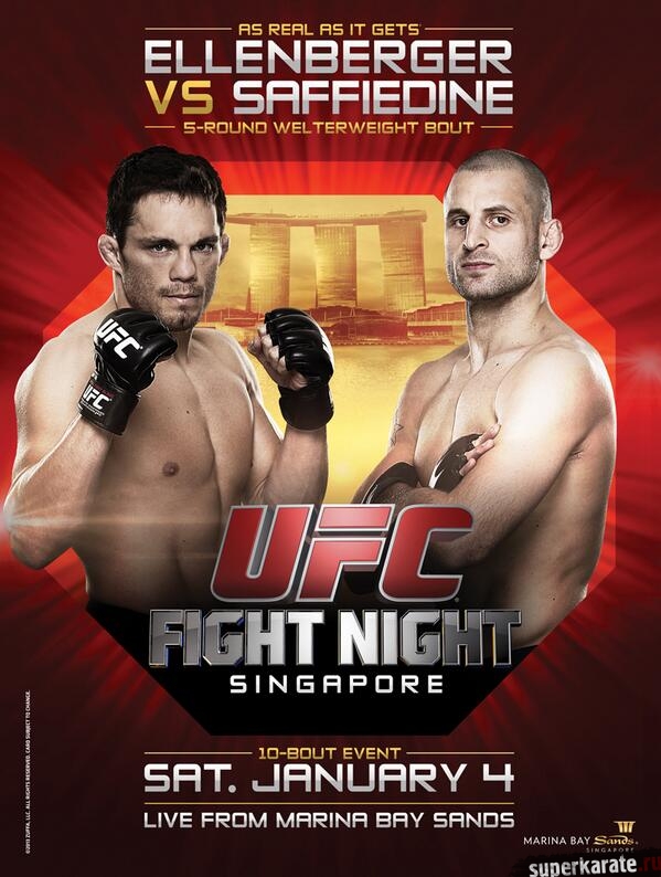UFC Fight Night 34 - Ellenberger vs. Saffiedine