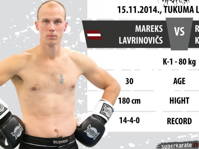 Сэнсей Марек Лавринович нокаутировал соперника за 18 секунд боя