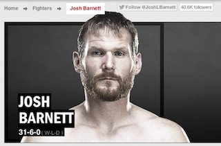 Возможно, что Джош Барнетт вернулся в UFC