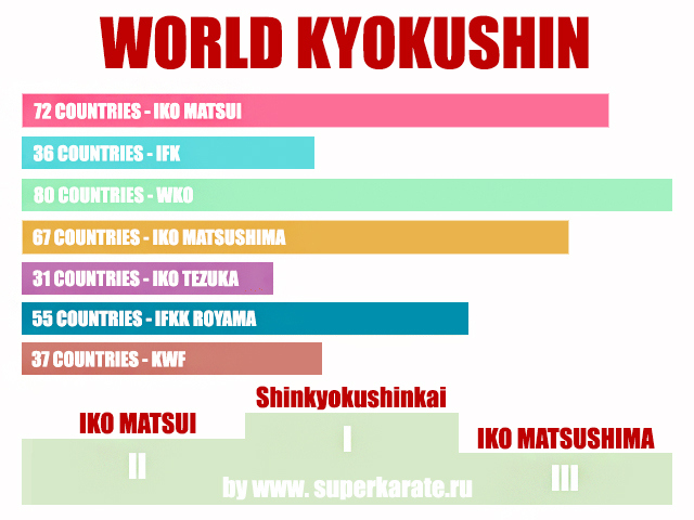 Шинкиокушинкай - лидер мирового киокушина по количеству стран