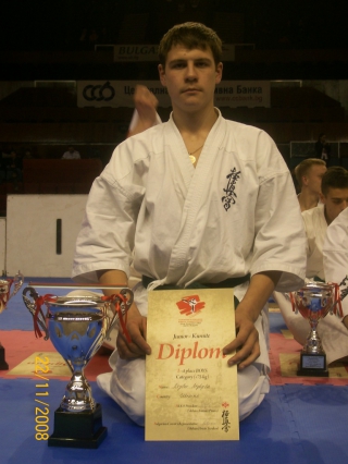 Крылов Никита Чемпион Первенства Европы по Киокушинкай