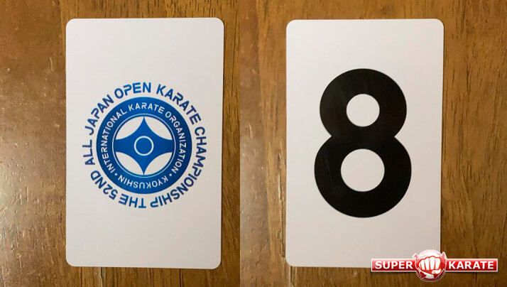 Карточки жеребьевки в каратэ киокушинкай
