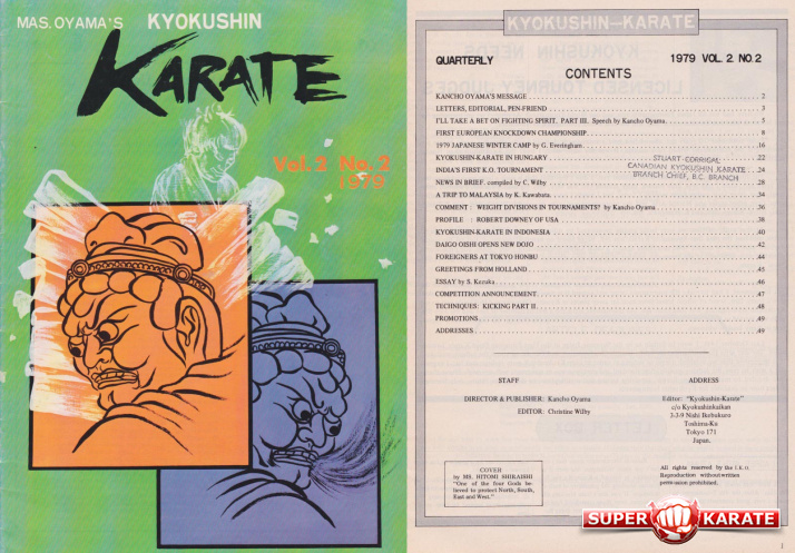 Kyokushin Karate Quarterly Magazine 1979
