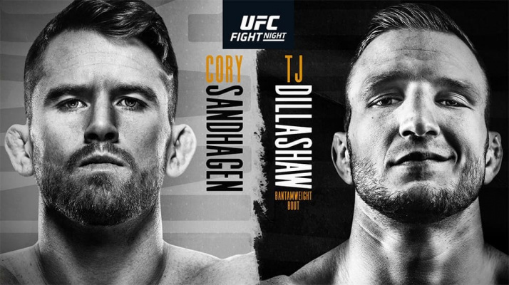 Прямая трансляция UFC on ESPN 27: Диллашоу - Сэндхаген