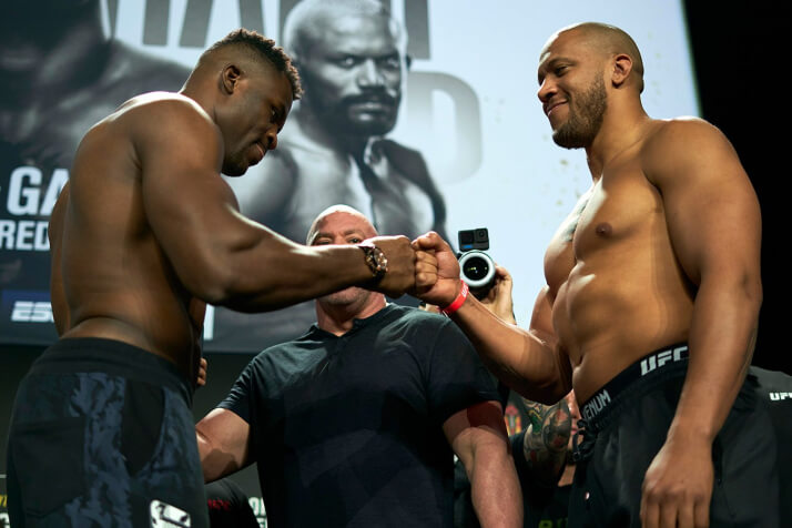 Прямая трансляция UFC 270: Фрэнсис Нганну vs Сирил Ган. Смотреть онлайн