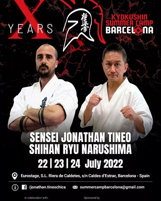 Kyokushin Summer Camp Barcelona 2022. Юбилейный бойцовский лагерь сэнсея Джонатана Тинео