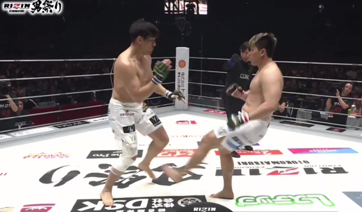 ВИДЕО: Микио Уеда на RIZIN за минуту отправил соперника в нокаут лоукиком